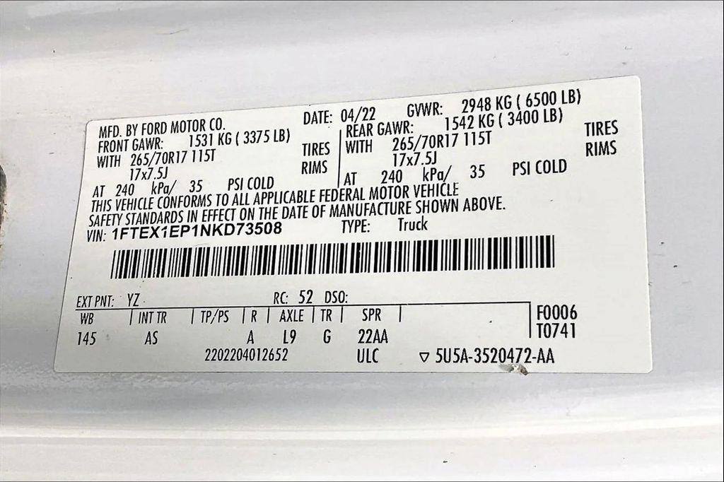 used 2022 Ford F-150 car, priced at $26,591