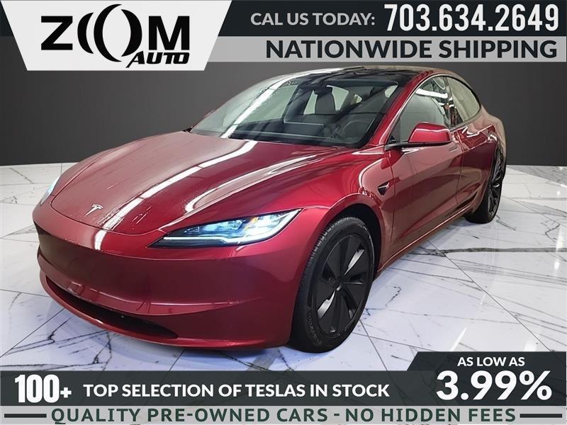 used 2024 Tesla Model 3 car, priced at $33,995