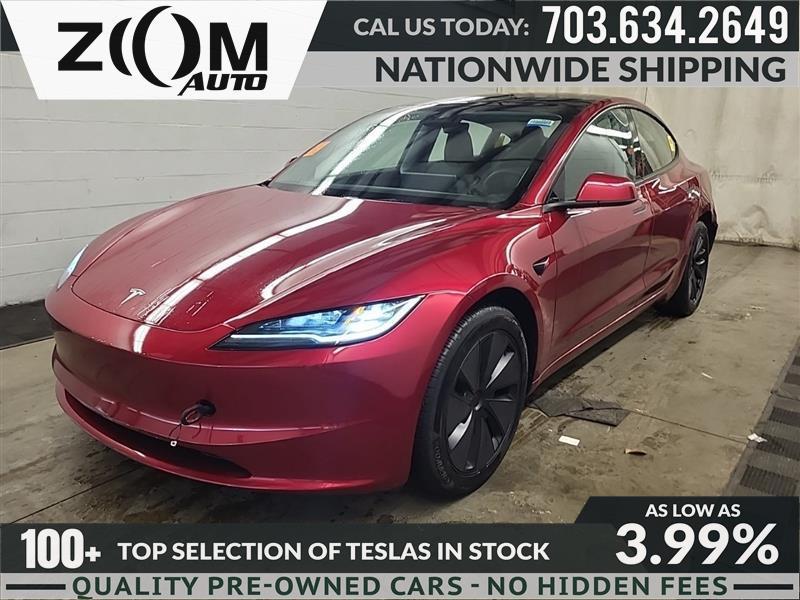 used 2024 Tesla Model 3 car, priced at $33,995