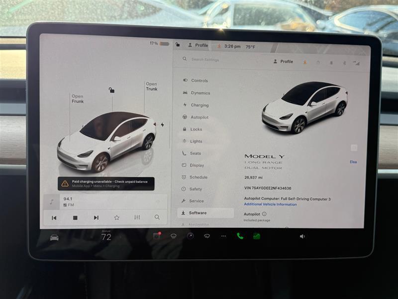 used 2022 Tesla Model Y car, priced at $29,995