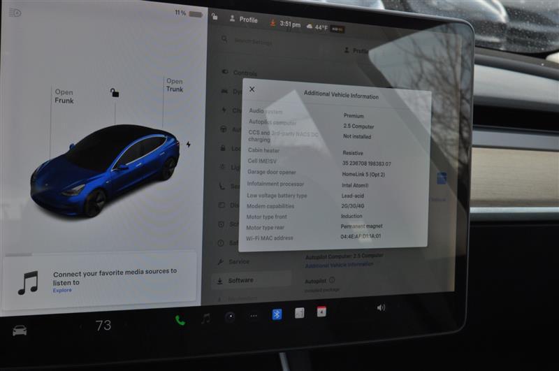 used 2018 Tesla Model 3 car, priced at $18,995