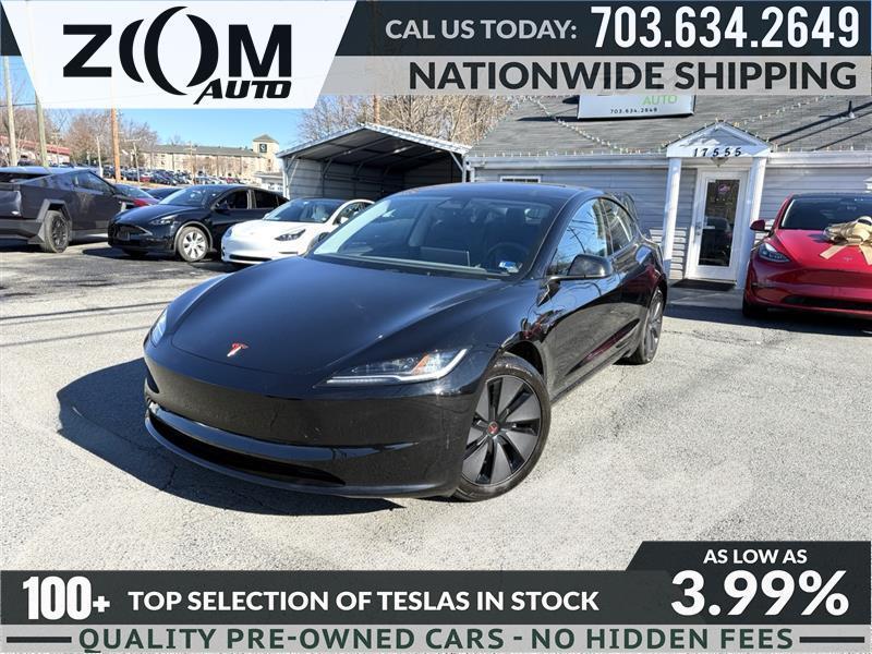 used 2025 Tesla Model 3 car, priced at $39,995