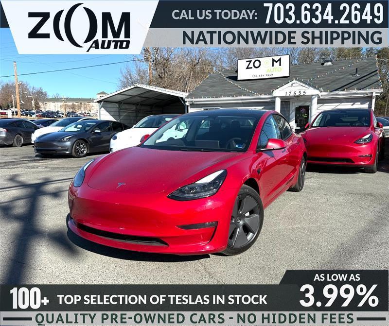 used 2023 Tesla Model 3 car, priced at $29,995