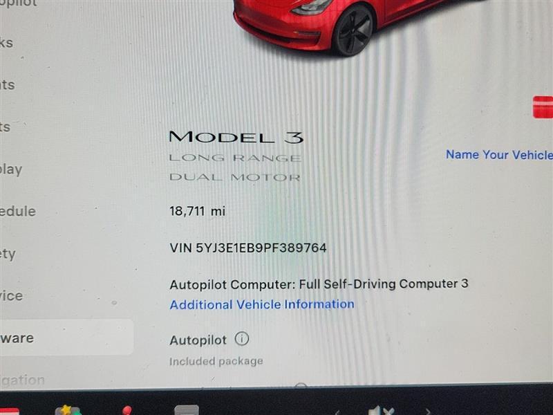 used 2023 Tesla Model 3 car, priced at $29,995