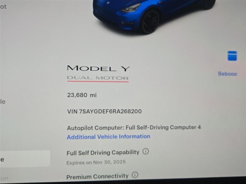 used 2024 Tesla Model Y car, priced at $36,995