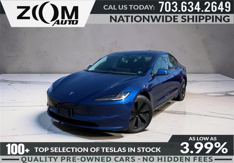 used 2025 Tesla Model 3 car, priced at $37,995
