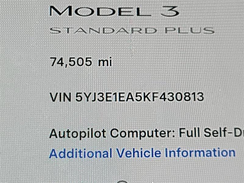 used 2019 Tesla Model 3 car, priced at $19,995