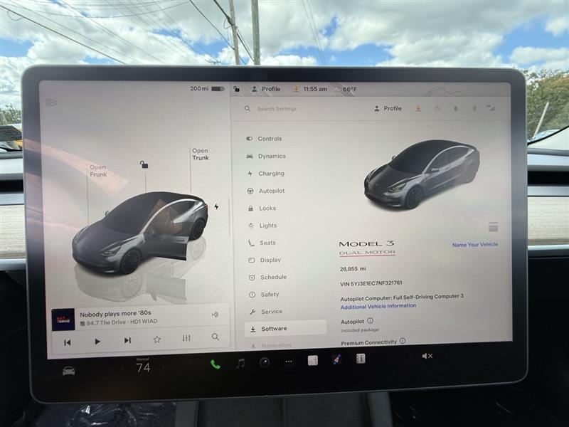 used 2022 Tesla Model 3 car, priced at $28,995