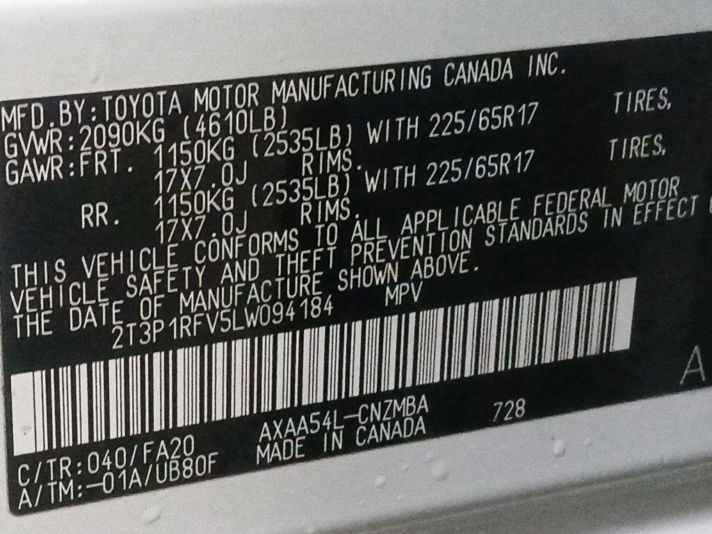 used 2020 Toyota RAV4 car, priced at $29,900