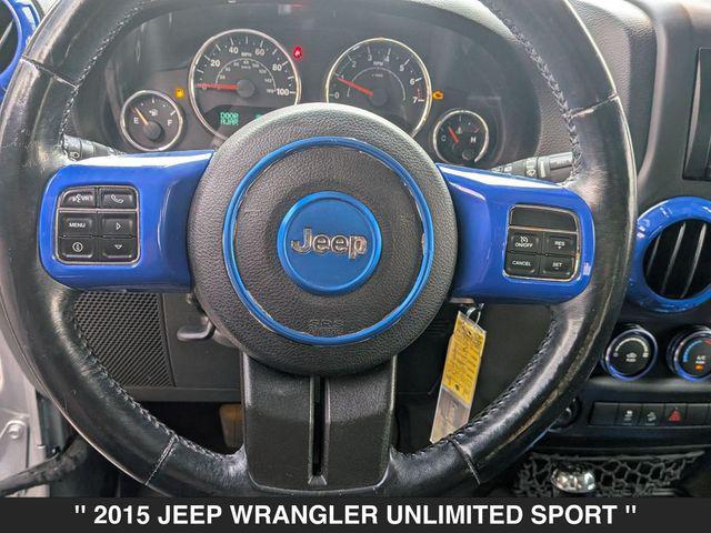 used 2015 Jeep Wrangler Unlimited car, priced at $12,290
