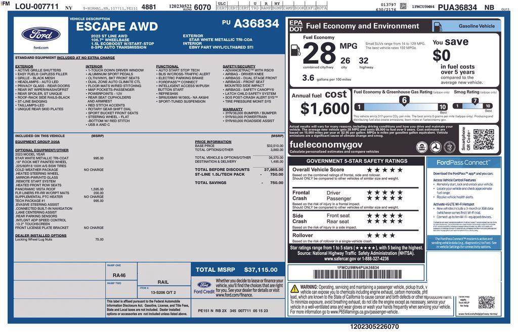 used 2023 Ford Escape car