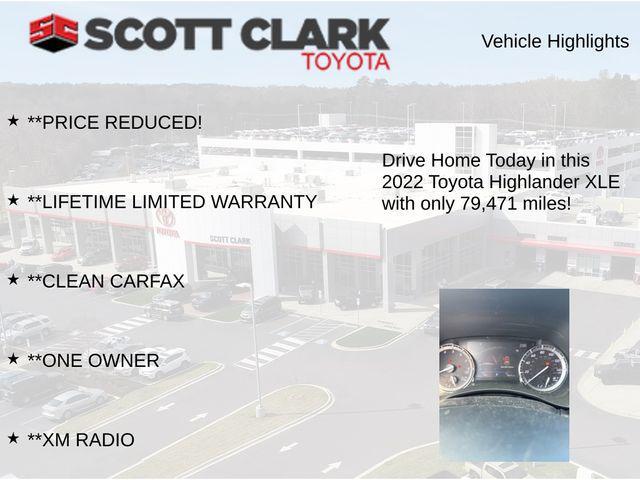 used 2022 Toyota Highlander car, priced at $28,781