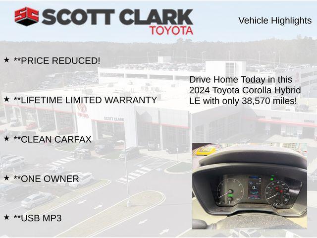 used 2024 Toyota Corolla Hybrid car, priced at $21,569