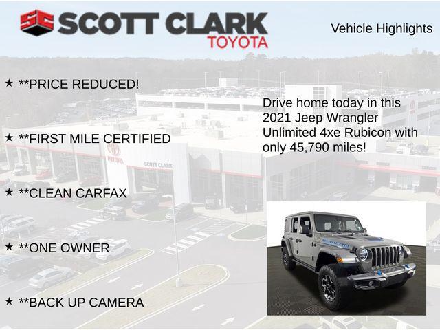 used 2021 Jeep Wrangler Unlimited 4xe car, priced at $27,136