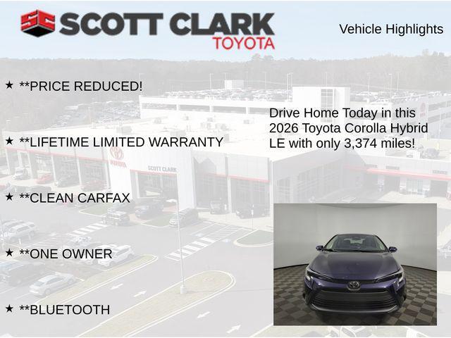 used 2026 Toyota Corolla Hybrid car, priced at $25,577