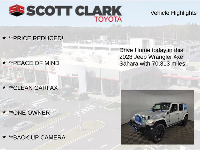 used 2023 Jeep Wrangler 4xe car, priced at $25,395