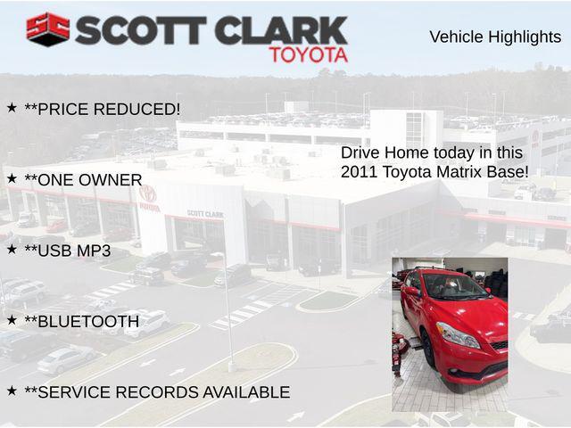 used 2011 Toyota Matrix car, priced at $8,025