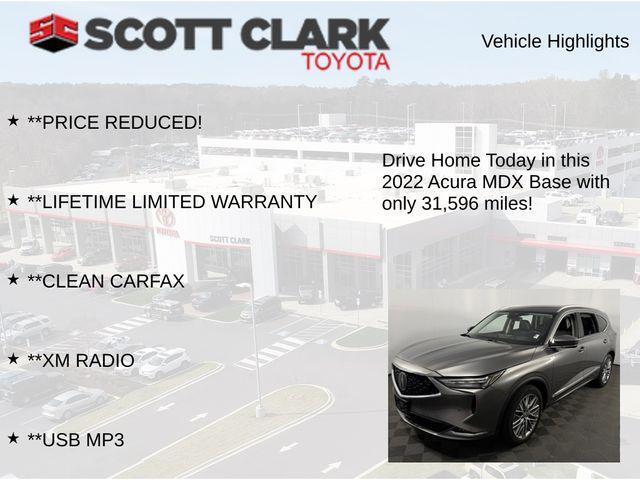 used 2022 Acura MDX car, priced at $44,580