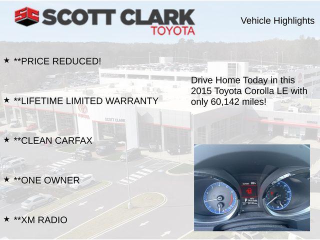 used 2015 Toyota Corolla car, priced at $15,858