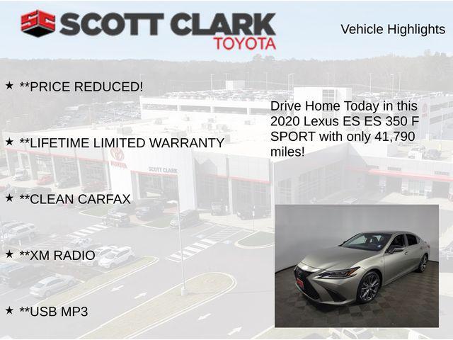 used 2020 Lexus ES 350 car, priced at $37,486