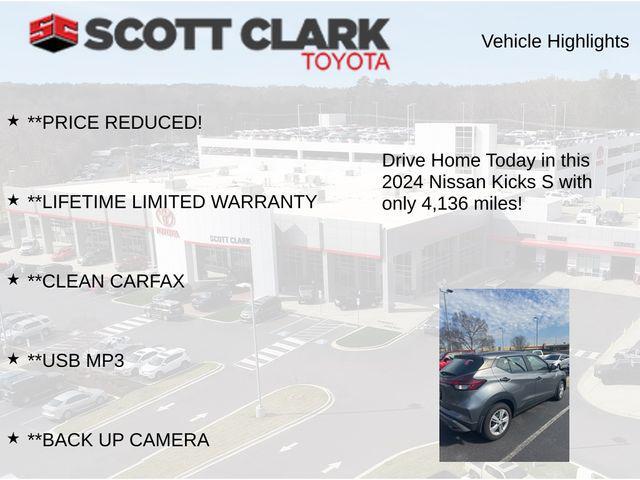 used 2024 Nissan Kicks car, priced at $18,825