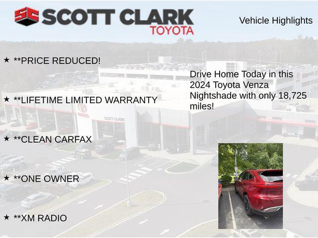 used 2024 Toyota Venza car, priced at $40,014