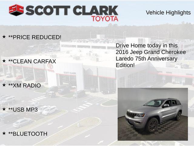 used 2016 Jeep Grand Cherokee car, priced at $14,483