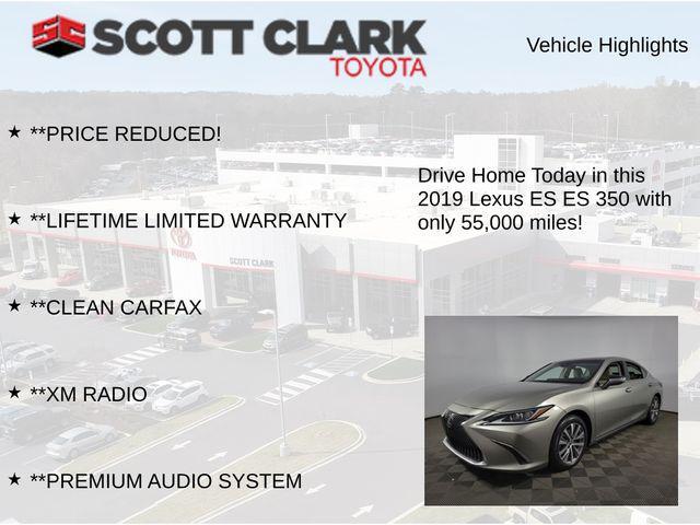 used 2019 Lexus ES 350 car, priced at $28,325