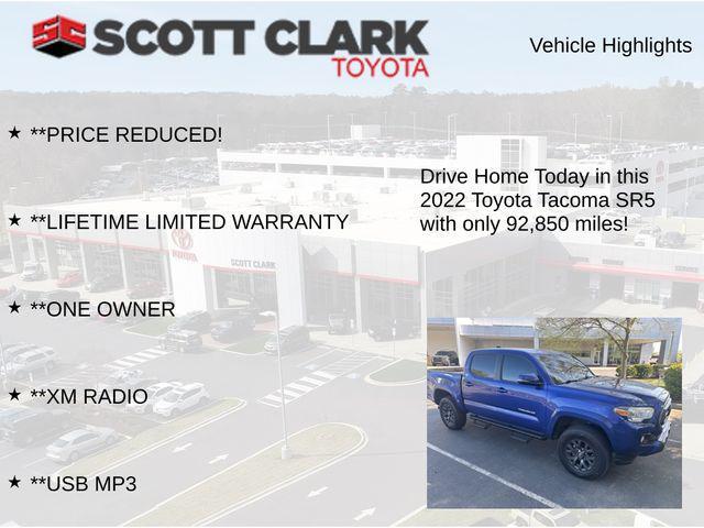 used 2022 Toyota Tacoma car, priced at $27,325