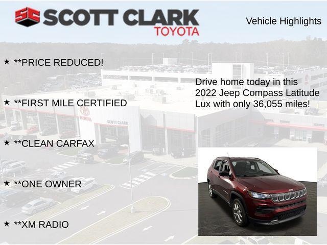 used 2022 Jeep Compass car, priced at $20,017