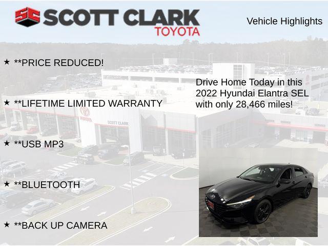 used 2022 Hyundai Elantra car, priced at $17,558