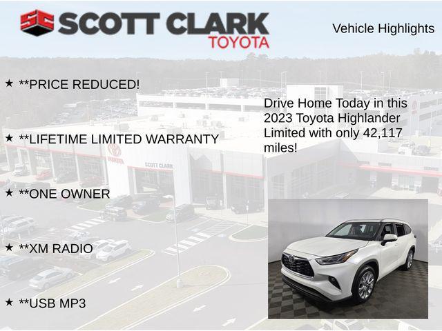 used 2023 Toyota Highlander car, priced at $42,646