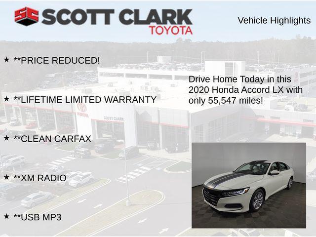 used 2020 Honda Accord car, priced at $21,328