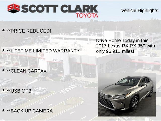 used 2017 Lexus RX 350 car, priced at $23,697