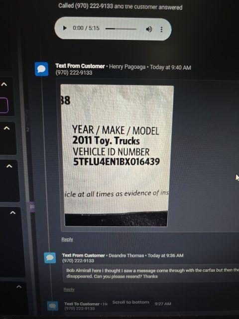 used 2011 Toyota Tacoma car