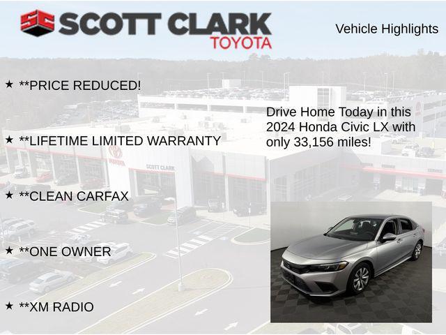 used 2024 Honda Civic car, priced at $25,174