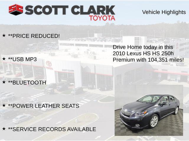 used 2010 Lexus HS 250h car, priced at $9,825