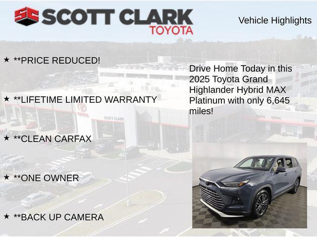 used 2025 Toyota Grand Highlander Hybrid car, priced at $58,498