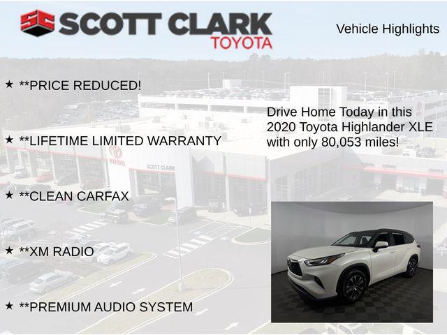 used 2020 Toyota Highlander car, priced at $26,800