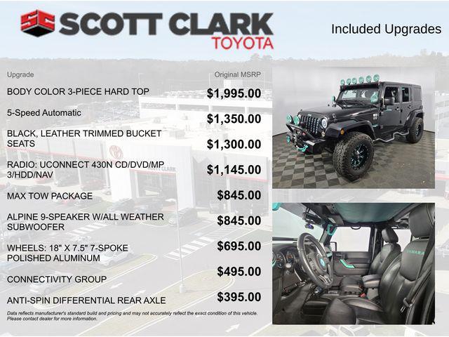 used 2015 Jeep Wrangler Unlimited car, priced at $19,834