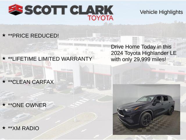 used 2024 Toyota Highlander car, priced at $38,604