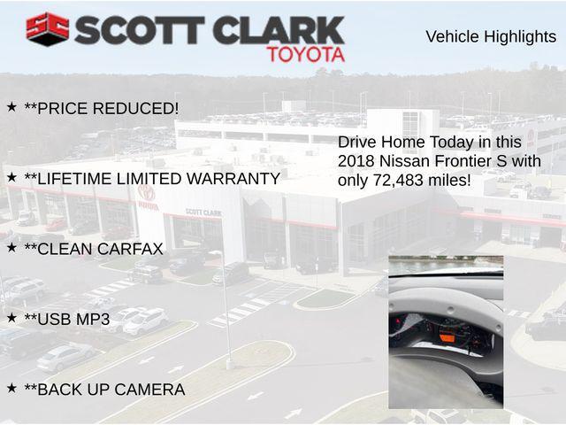 used 2018 Nissan Frontier car, priced at $14,578