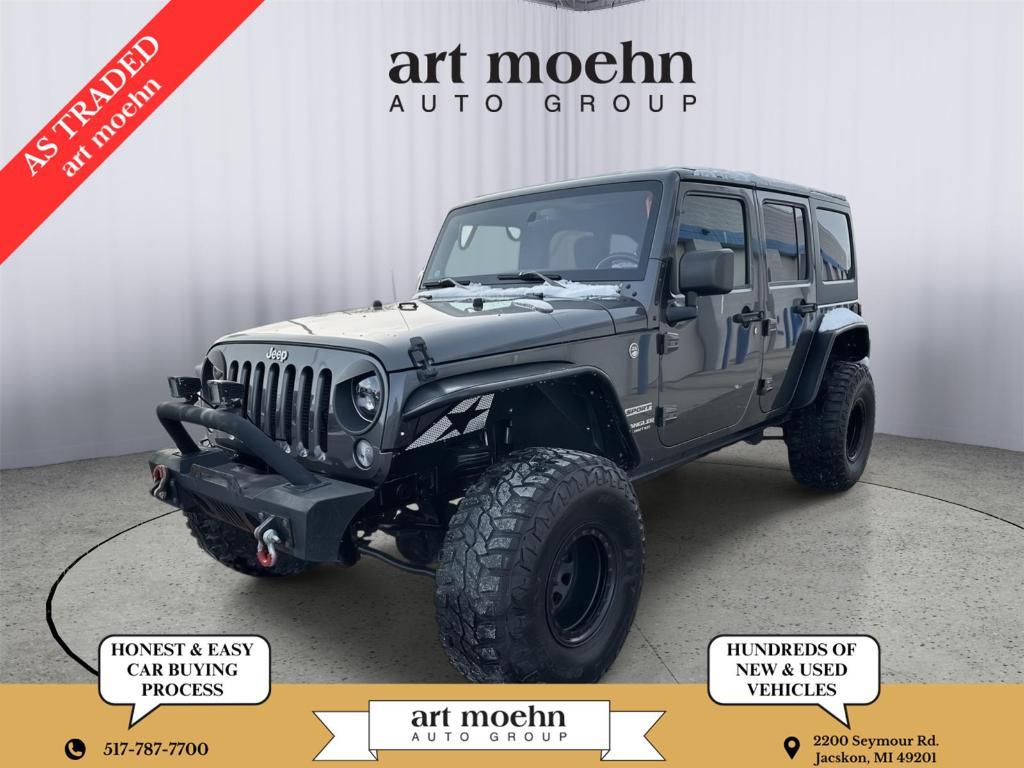 used 2017 Jeep Wrangler Unlimited car, priced at $17,489