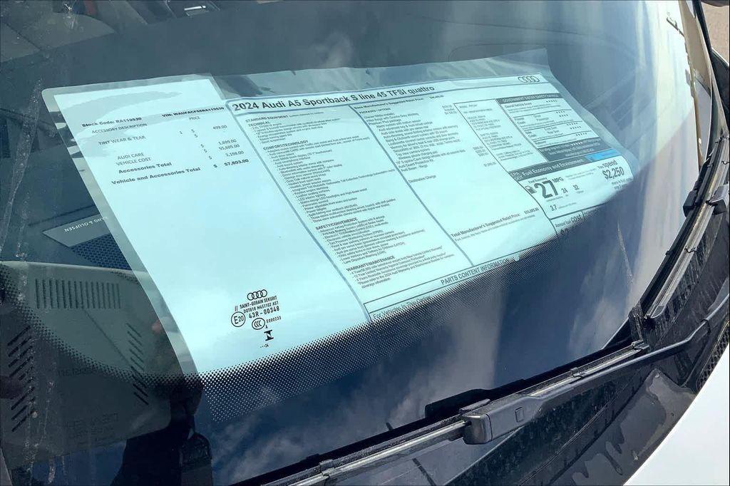 used 2024 Audi A5 Sportback car, priced at $34,817