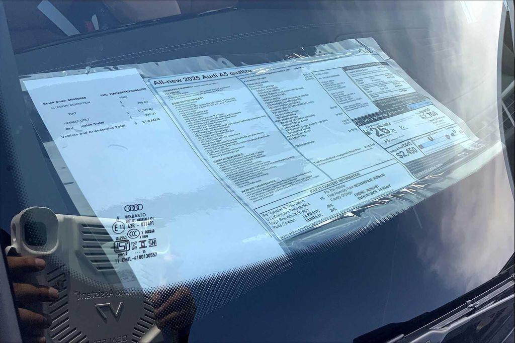 new 2025 Audi A5 car, priced at $55,848