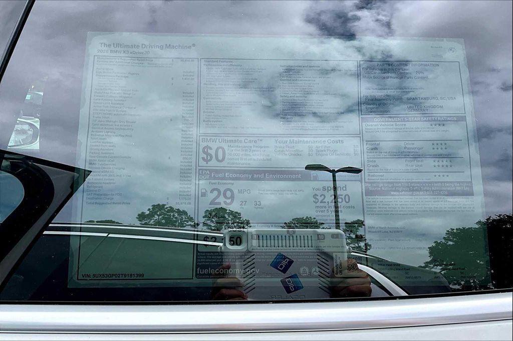 new 2026 BMW X3 car, priced at $51,995