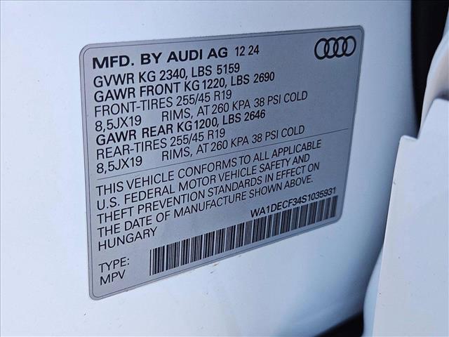 new 2025 Audi Q3 car, priced at $43,465