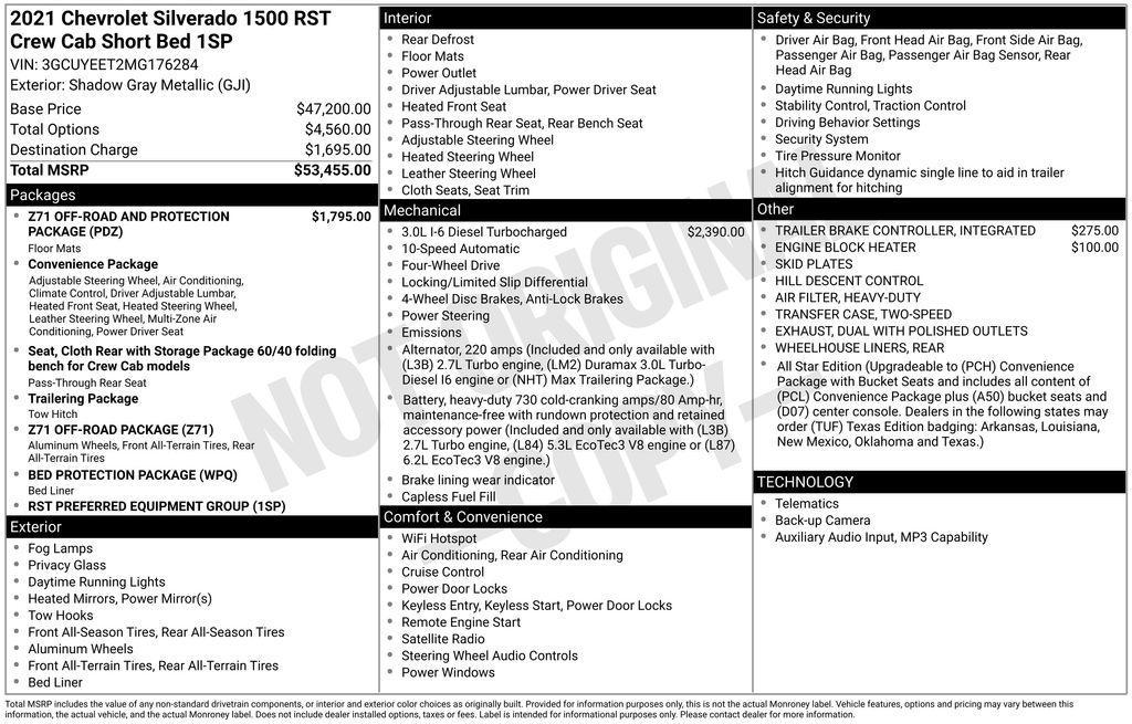 used 2021 Chevrolet Silverado 1500 car, priced at $30,988