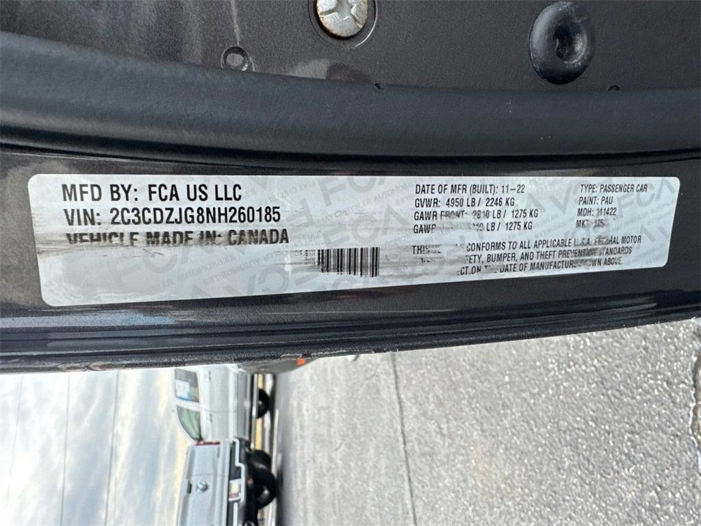 used 2022 Dodge Challenger car, priced at $21,554