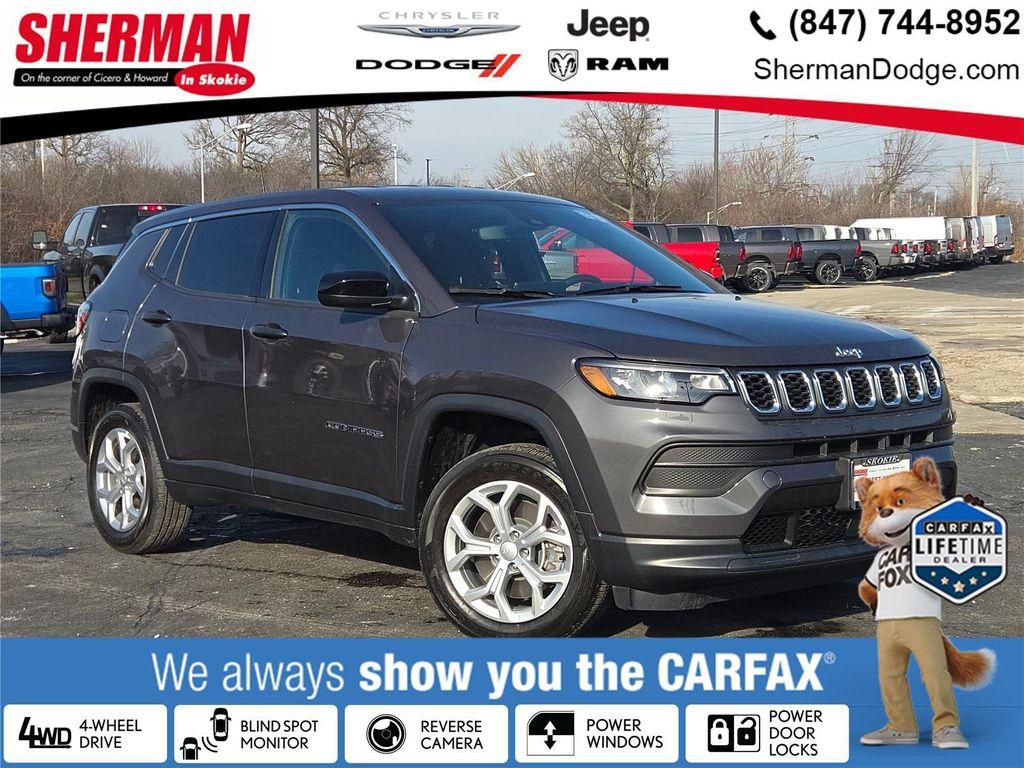 used 2024 Jeep Compass car, priced at $23,500